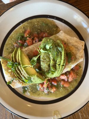 Vegan breakfast burritos   at The National Cafe in Milwaukee
