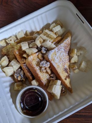To-go vegan french toast at The National Cafe in Milwaukee