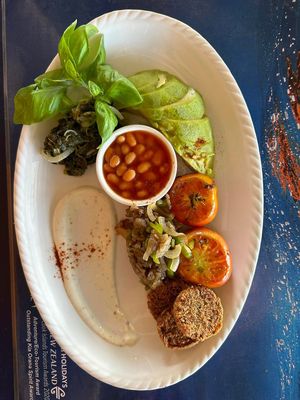 GF, vegan breakfast  at Flying Turtle Cafe in Rarotonga