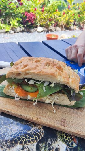  at Flying Turtle Cafe in Rarotonga