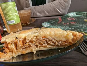 Cabbage pie at Kahvila Rakastan in Helsinki