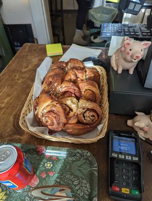 Cinnamon buns at Kahvila Rakastan in Helsinki