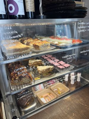 counter view  at Kahvila Rakastan in Helsinki