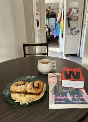 Cinnamon roll ♡  at Kahvila Rakastan in Helsinki