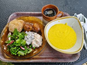 Lunch offering of the day at Kahvila Rakastan in Helsinki