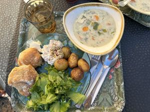 Lunch Buffet - All you can eat soup, salad, bread for €13.50  at Kahvila Rakastan in Helsinki
