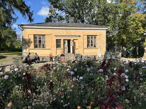 Front of cafe  at Kahvila Rakastan in Helsinki