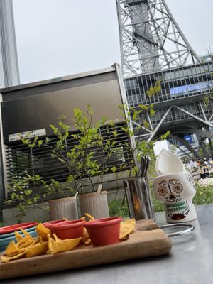 View on the patio  at TACO FANATICO in Nagoya