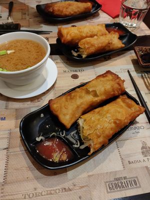 Involtini primavera at Ristorante Tian Tian in Bologna