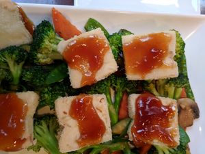 Tofu vegetables at Geisha Sushi Bistro in New Orleans