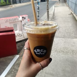 iced latte at CBCB & ODFUB in Brunswick