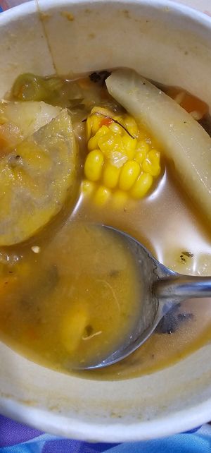 Sopa de verduras at Sopitas in San Jose