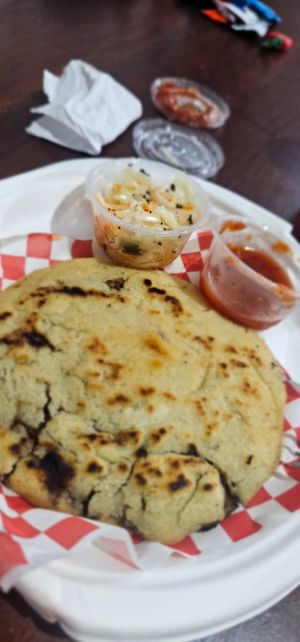 Pupusa at Sopitas in San Jose