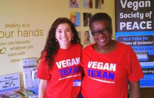 Vegan Society of P.E.A.C.E. outreach at Loving Hut Houston at Vegan Society of PEACE in Houston