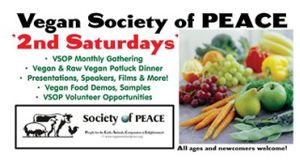 2nd Saturday's Vegan potluck dinners with Vegan Society of P.E.A.C.E. at Vegan Society of PEACE in Houston