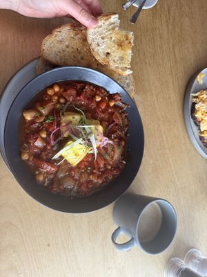 Vegan shakshuka   at Fore Street Café Bar in Newquay