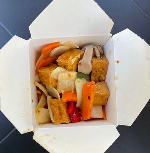 Szechuan tofu   at China City in Mill Creek