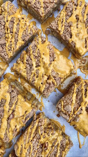 vegan/gf golden milk apple crumb coffee cake   at Little Rico in Hudson