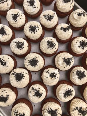 vegan/gf chocolate tahini babycakes  at Little Rico in Hudson