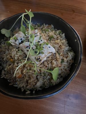 Veggie rice  at  Midori in Puerto Ayora