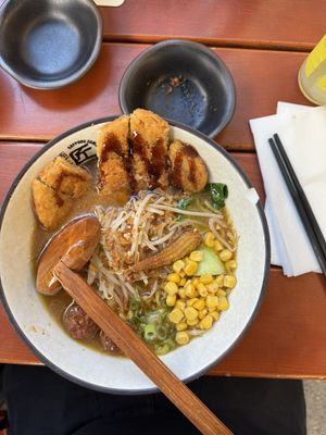 Vegan Katsu Miso Ramen.  at Takumi NINE in Berlin
