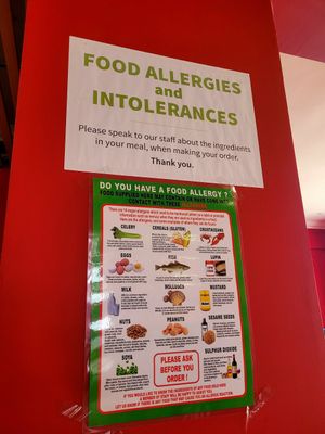 China Hot Chilli Inside (Huge Allergen Notice). at China Hot Chilli Chinese Restaurant in Gwynedd