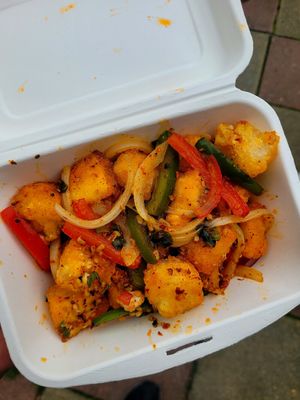 Salt & Pepper Tofu. at China Hot Chilli Chinese Restaurant in Gwynedd