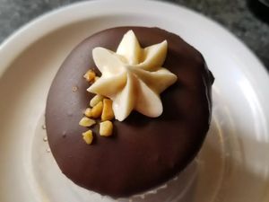 Peanut butter cupcake at Green Vegetarian Cuisine at Alon in San Antonio