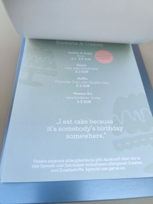 Opening menu - all vegan at Greens Cafe Deli in Kempen