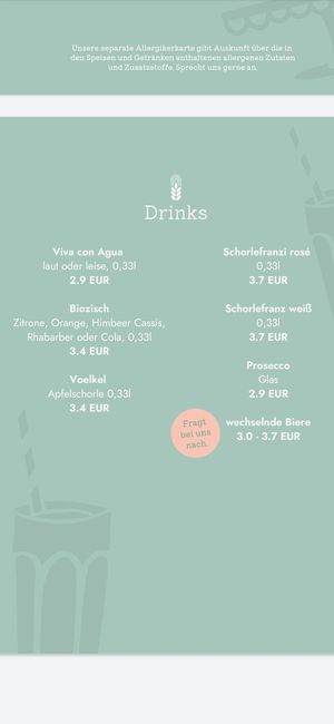 Menu december 2022 at Greens Cafe Deli in Kempen