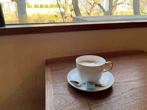 soy milk coffee at Rokugatsu No Shika in Morioka
