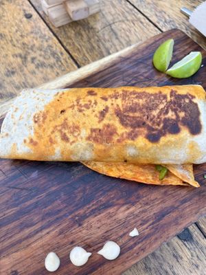 Fajita vegana; delicious !  at La Taquería in Tulum