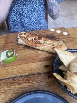 Vegan fajita (different than I expected )  at La Taquería in Tulum