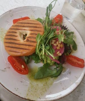 Avocado Bagel at Cafe Fix in Stockholm