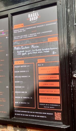   at The Bagel Shop in Sidmouth