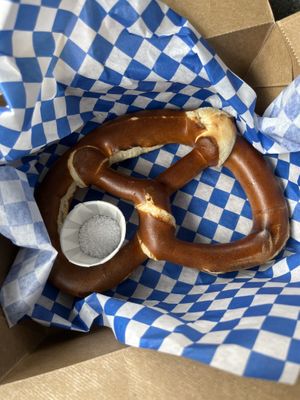 Pretzel with no butter, no cheese  at Munchen Haus in Leavenworth