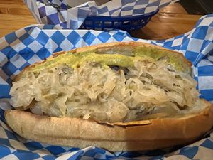 There’s a Beyond brat under there somewhere at Munchen Haus in Leavenworth