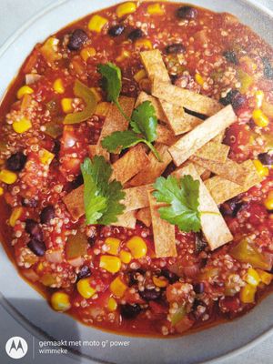 Quinoa Chili at De Vegan Box in Amsterdam