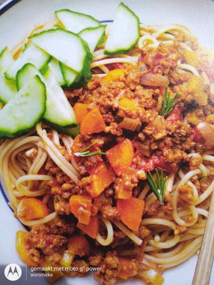 Spaghetti at De Vegan Box in Amsterdam