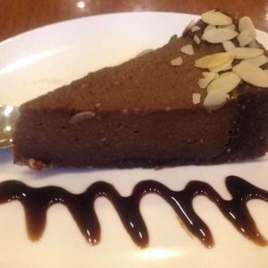 raw chocolate cake  at Cafe SOK in Moscow