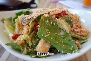 Vegan Caesar salad at Cafe SOK in Moscow