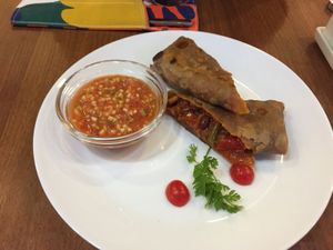 Burritos at Cafe SOK in Moscow