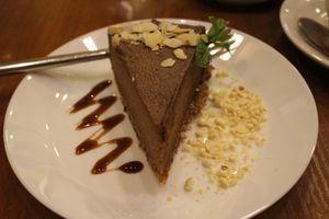 Law chocolate cake at Cafe SOK in Moscow