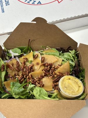 This salad does have honey  at Willamette Artisan Pizza in Eugene