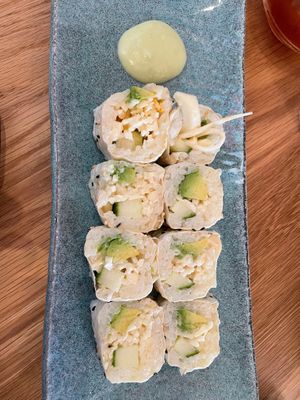 CALIFORNIA ROLL
hearts of palm, avocado, cucumber, macadamia nuts at Planta Queen - Fort Lauderdale in Fort Lauderdale