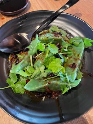 SPINACH SHIITAKE DUMPLINGS
black bean, chili ginger vinaigrette at Planta Queen - Fort Lauderdale in Fort Lauderdale