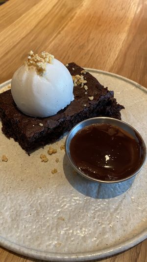 Hot chocolate brownie  at Planta Queen - Fort Lauderdale in Fort Lauderdale