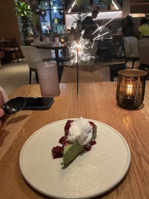 Matcha cheesecake ($14)  at Planta Queen - Fort Lauderdale in Fort Lauderdale