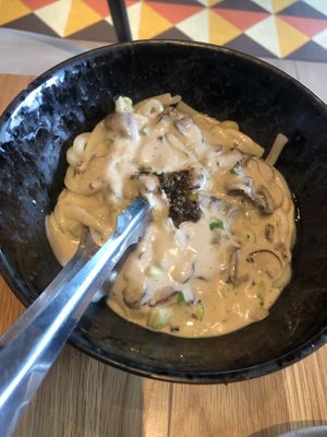 Udon truffle mushroom - sooo creamy   at Planta Queen - Fort Lauderdale in Fort Lauderdale