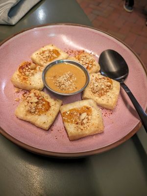 Crispy tofu with peanut sauce at Planta Queen - Fort Lauderdale in Fort Lauderdale